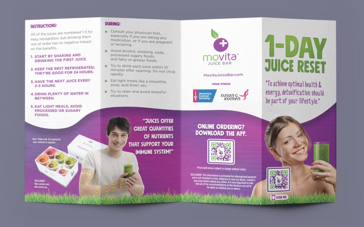 Movita 1-Day Juice Reset Brochures - Image 2
