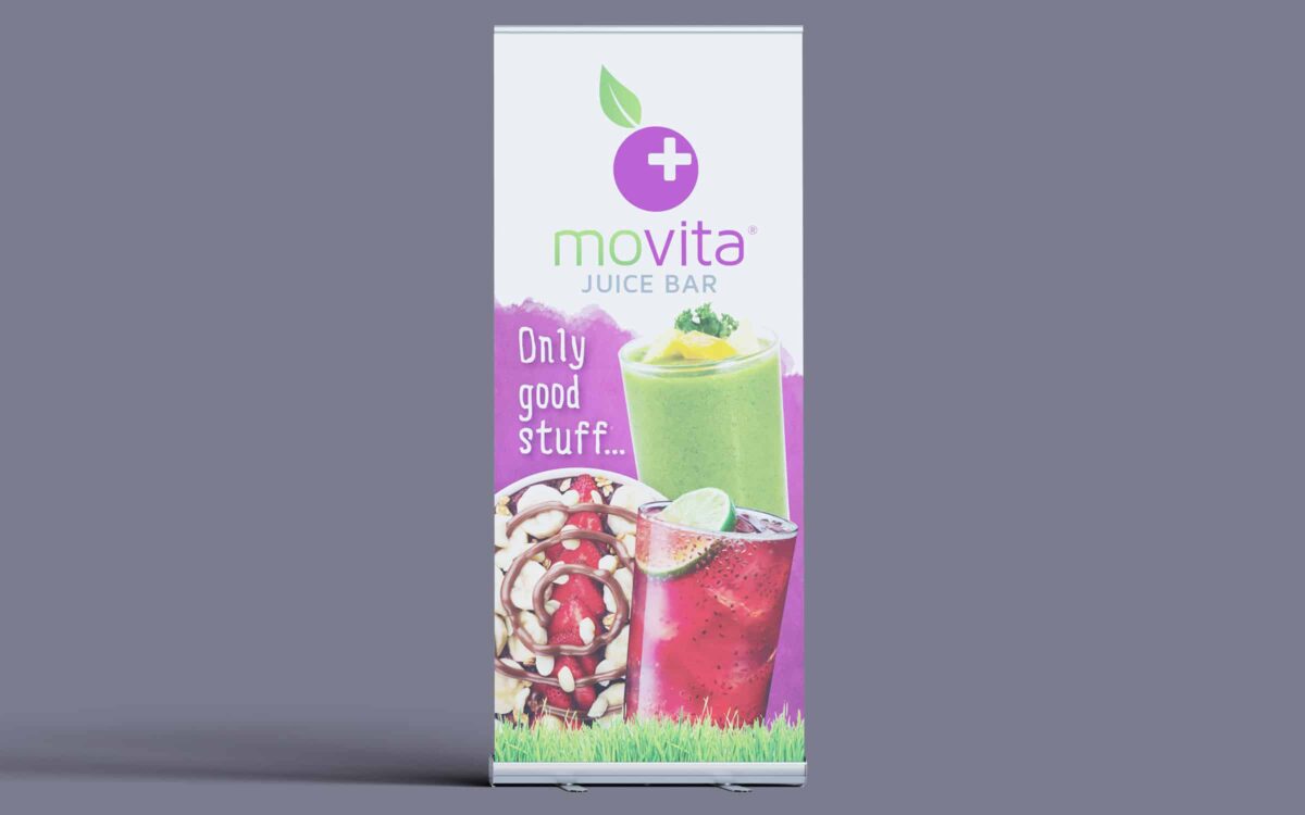 Movita "Only good stuff..." Retractable Banner - Image 3