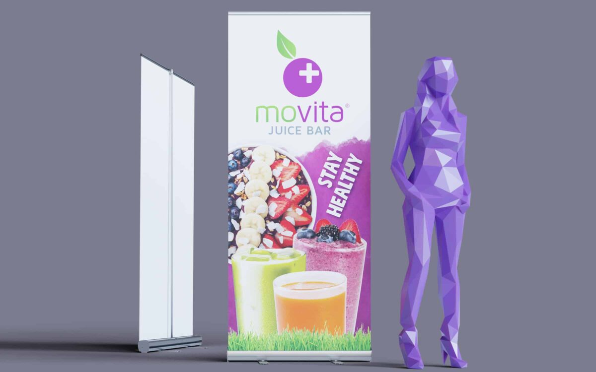 Movita "Stay Healthy" Retractable Banner - Image 4