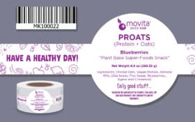 Movita Parfait Proats Label